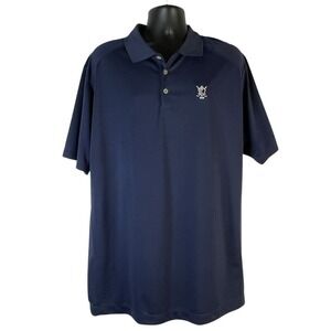 Nike Golf Tour Performance 1898 Dri-Fit Men's Polo Sz 2XL Navy Blue Short Sleeve